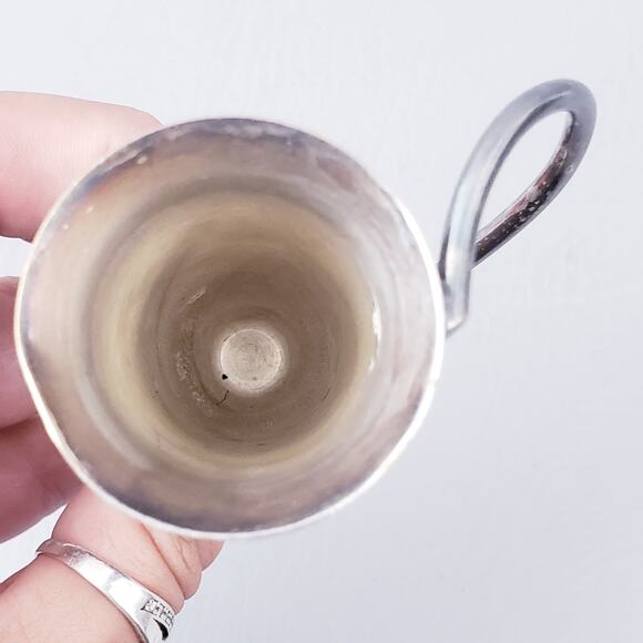 Art Deco Napier Silverplate 1oz Shot Kitty Cat Jigger - Picture 9 of 9